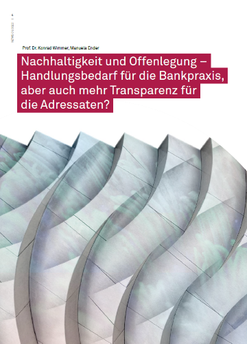 Nachhaltigkeit und Offenlegung - Handlungsbedarf für die Bankpraxis